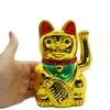 Pisica norocoasa Maneki Neko aurie 15cm, imagine 3