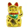 Pisica norocoasa Maneki Neko aurie 15cm