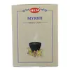 Set cupe cu carbune si rasina naturala HEM - Myrrh, 10buc