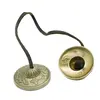 Talgere Feng Shui din bronz cu Dragon si dubla dorje, Tingsha - 6cm, imagine 2
