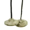 Talgere Feng Shui din bronz cu Dragon si dubla dorje, Tingsha - 6cm, imagine 3