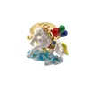 Amuleta Feng Shui din metal cu Cal alb de vant Lung Ta 2023