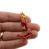 Amuleta Feng Shui din metal Phoenixul Purpuriu 2023, imagine 3