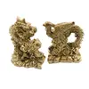 Set statuete Feng Shui Dragon cu perla nemuriri si Pasarea Phoenix, 8cm, imagine 2
