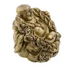 Statueta Feng Shui Buddha cu salba si pepita, 6cm, imagine 2