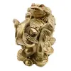 Statueta Feng Shui Elefant cu Broasca raioasa, monede si pepite, 13cm, imagine 4