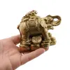 Statueta Feng Shui Elefant cu Broasca raioasa si monede, 9cm, imagine 4