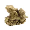 Statueta Feng Shui Iepure cu broasca raioasa si Ru YI, 10cm, imagine 3