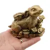 Statueta Feng Shui Iepure cu broasca raioasa si Ru YI, 10cm, imagine 4