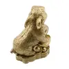 Statueta Feng Shui Iepure cu moneda si pepite, 9cm, imagine 3
