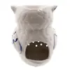 Vas aromaterapie din ceramica, model bufnita alba - 11cm, imagine 2
