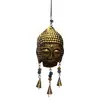 Decoratiune clopotei de vant din metal, capul lui Buddha, 45cm, imagine 2