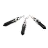 Pandantiv lapis lazuli si montura din metal, 8cm, imagine 2