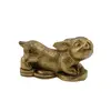 Statueta Feng Shui Iepuras din rasina aurie, 4-5cm, model 2