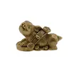 Statueta Feng Shui Iepuras din rasina aurie, 4-5cm, model 8