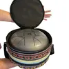 Toba metalica cu 8 note si simbolul OM, handpan - 35cm, imagine 7