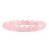 Bratara din Cuart Roz 6mm, pe elastic, 19cm, sfere
