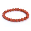 Bratara din Jasp Rosu 4-4,5mm, pe elastic, 19cm, sfere mate