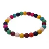 Bratara din Magnezit mix 4mm, pe elastic, 19cm, sfere