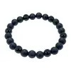 Bratara din Obsidian si Onix Mat 10mm, pe elastic, 19cm, sfere mate si lucioase