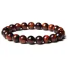 Bratara din Ochi de Taur 8mm, pe elastic, 19cm, sfere