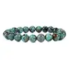 Bratara din Turcoaz African 10mm, pe elastic, 19cm, sfere