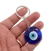 Breloc Feng Shui cu ochi protector din sticla, rotund 3,5cm, imagine 2