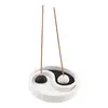 Decoratiune set doua suporturi Yin Yang pentru betisoare parfumate si nisip, imagine 3