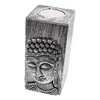 Decoratiune Suport ardere lumanari parfumate, cu chipul lui Buddha, mare
