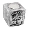 Decoratiune Suport ardere lumanari parfumate, cu chipul lui Buddha, mic, imagine 2