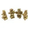 Statueta Feng Shui din rasina set cele 4 Bufnite intelepte, 6,2cm