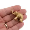 Suport ardere betisoare parfumate, Elefant din metal auriu, imagine 3