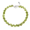 Bratara Peridot briolete 4-5mm si argint 925