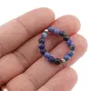 Inel pe elastic cu sodalit A+ si argint 925, sfere 3-4mm, imagine 3