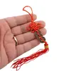Amuleta Feng Shui cu 3 monede si nod mistic rosu, imagine 2