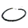 Bratara Opal de foc negru discuri fatetate 4-5mm si argint 925, imagine 3