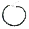 Bratara Opal de foc negru discuri fatetate 4-5mm si argint 925, imagine 2