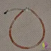 Bratara piatra lunii maro discuri 3mm si argint 925