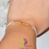 Bratara Therapy citrin discuri mici si argint 925