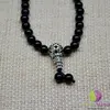 Colier mantra mala cu onix si argint 925