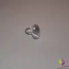Inel reglabil ametist oval mic