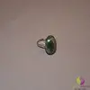 Inel reglabil jad (nefrit) oval mic