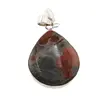 Pandantiv Obsidian Peanut cu montura din argint 925, A10
