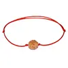 Bratara snur rosu rudraksha 5 mukhi