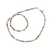 Colier Turmalina multicolora mix discuri fatetate 3-4mm si argint 925, imagine 2