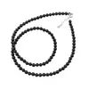 Colier Turmalina neagra sfere 4mm si argint 925, imagine 2