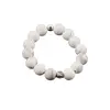 Inel pe elastic cu howlit si argint 925, sfere 4mm, imagine 2