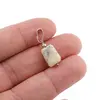 Pandantiv fatetat manual cu opal dendritic, 12-13mm, imagine 2