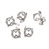 Suport pentru cristale argintiu model rotund stil gotic, 25mm, imagine 2
