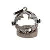 Suport pentru cristale argintiu model rotund stil gotic, 25mm, imagine 3